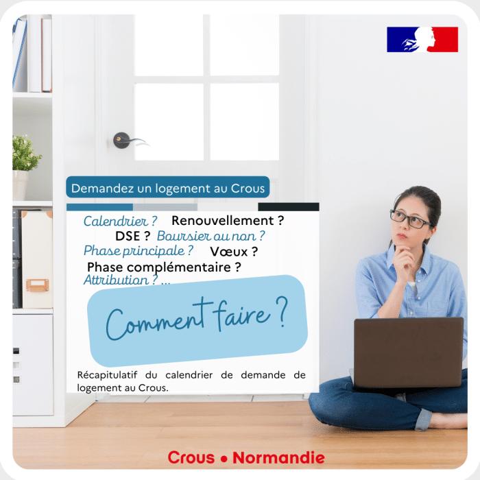 Demande de logement : calendrier 2023 1 visuel calendrier demande logement2023